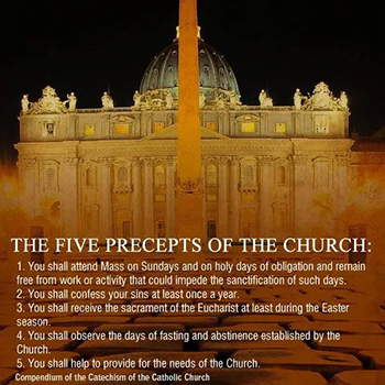 precepts of church